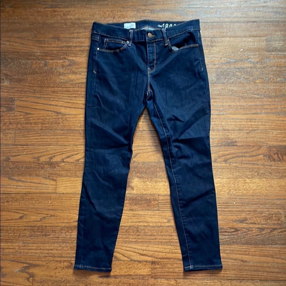 Gap Dark Wash Short Legging Jeans